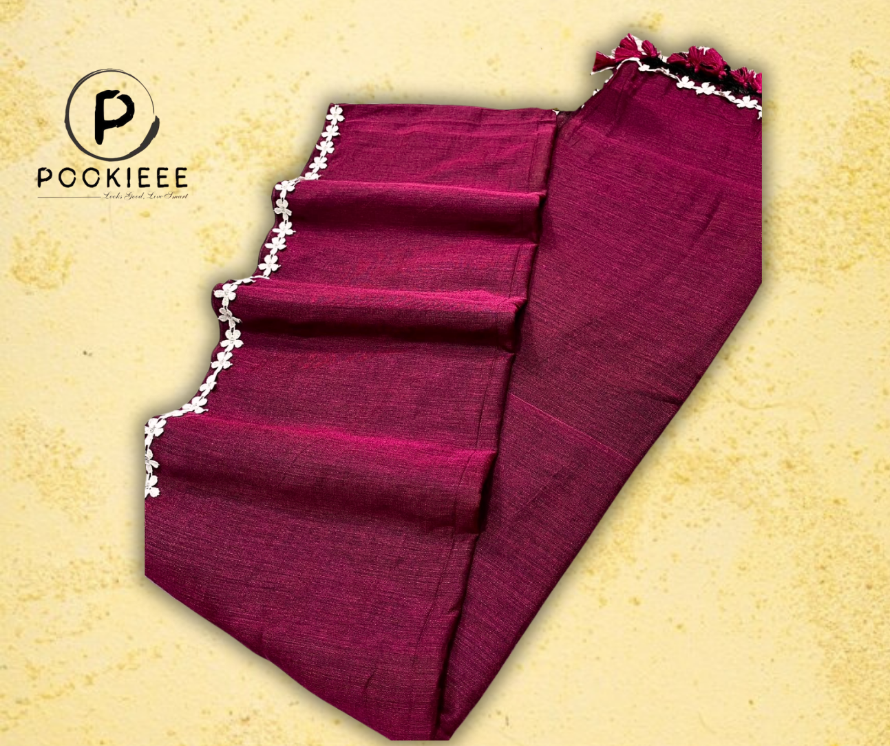 Nayan Tara Lace Border CK Khadi Saree with Blouse Piece